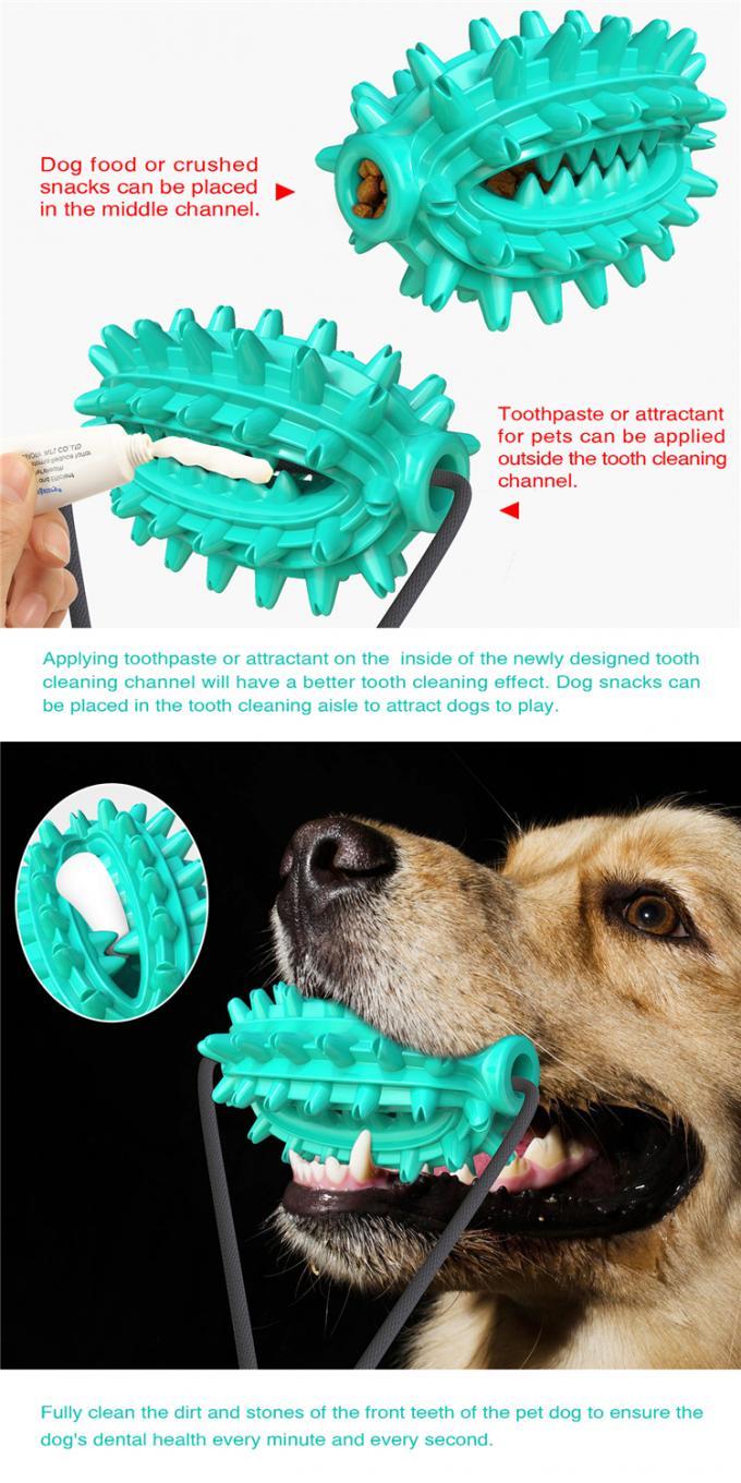 Denti di alta qualità 2021 di Of del produttore che puliscono i giocattoli dello spazzolino da denti del cane con i prodotti interattivi elastici dell'animale domestico dei giocattoli